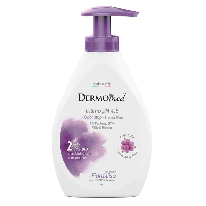 ژل بهداشتی بانوان درمومد مدل گل ذرت حجم 300 میلی لیتر