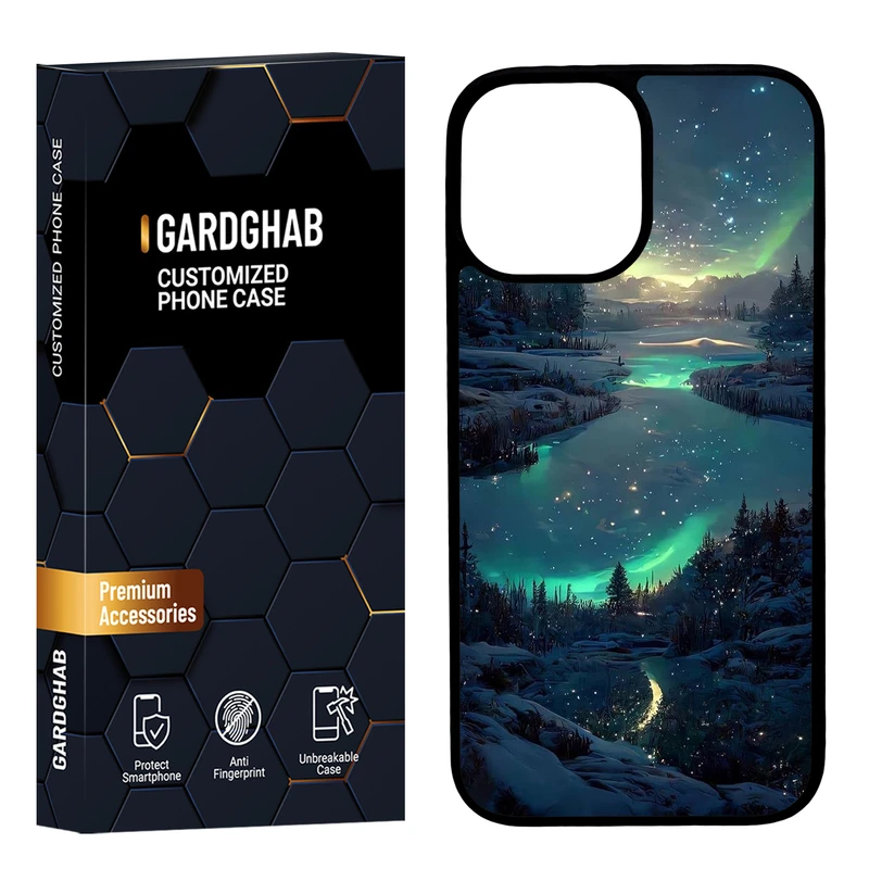 کاور گارد قاب مدل پشت گلس منظره و طبیعت مناسب برای گوشی موبایل اپل iPhone 12 Pro Max