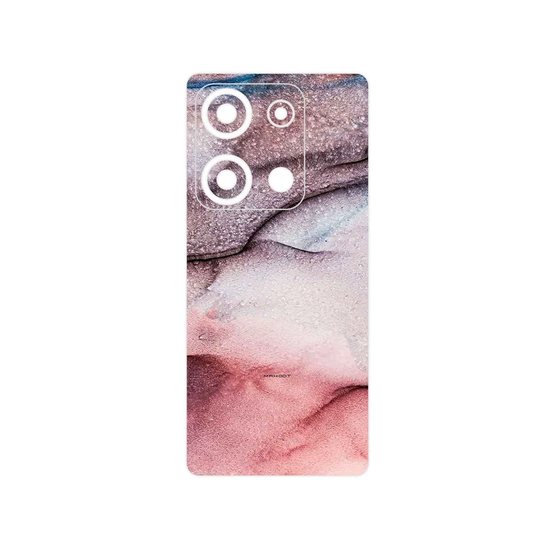 برچسب پوششی ماهوت مدل Smoky pink marble مناسب برای گوشی موبایل شیائومی Redmi Note 14S