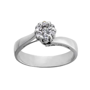 انگشتر طلا 18 عیار زنانه جواهری سون مدل 0064