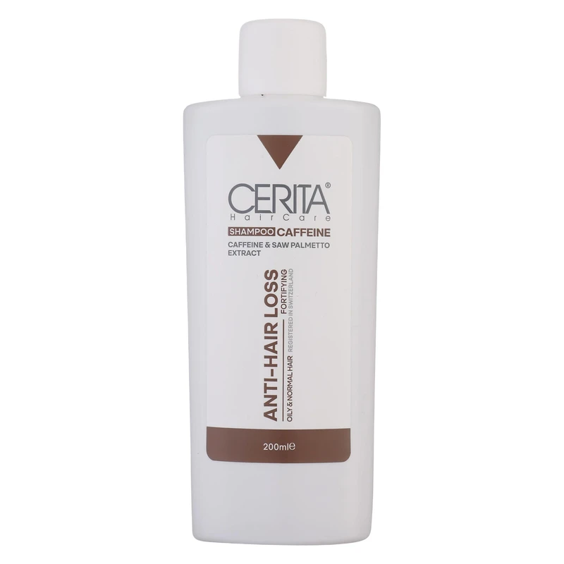 شامپو ضد ریزش مو سریتا مدل کافئین مناسب موهای چرب حجم 200 میلی لیتر