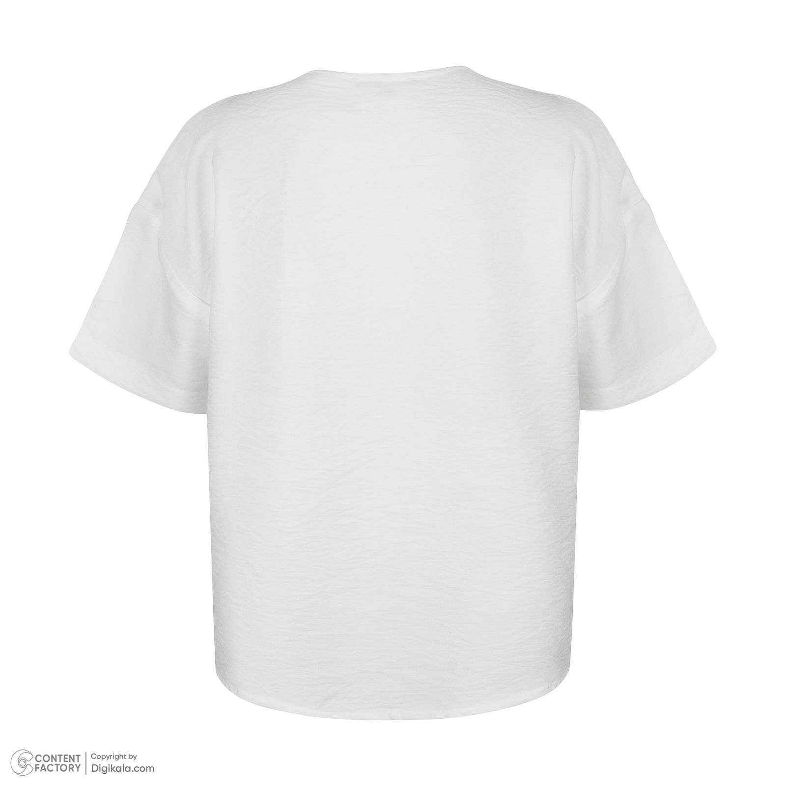 ست تی شرت و شلوارک زنانه نیزل مدل 0086-152 رنگ سفید -  - 4