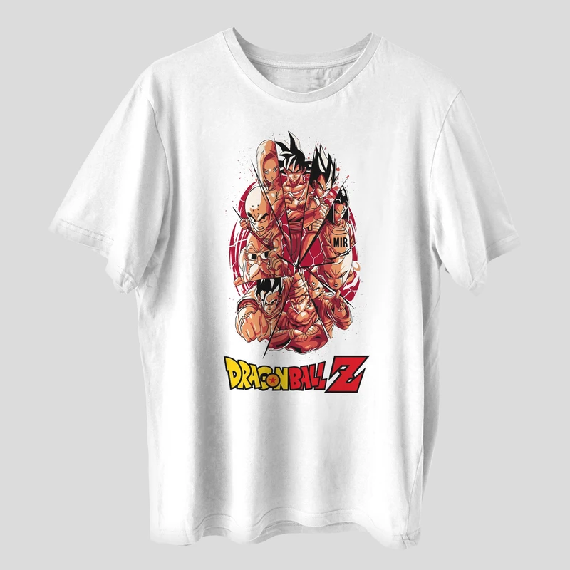 تی شرت آستین کوتاه مردانه مدل انیمه ای دراگون بال کد anm457