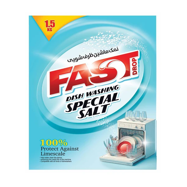 نمک ماشین ظرفشویی فست دراپ مدل Special وزن 1.5 کیلوگرم