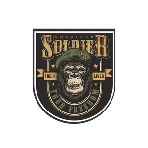 برچسب بدنه خودرو رایسان طرح گوریل کد st068