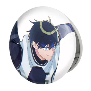 آینه جیبی خندالو طرح یویچی انیمه بلو لاک Blue Lock مدل تاشو کد 24410 