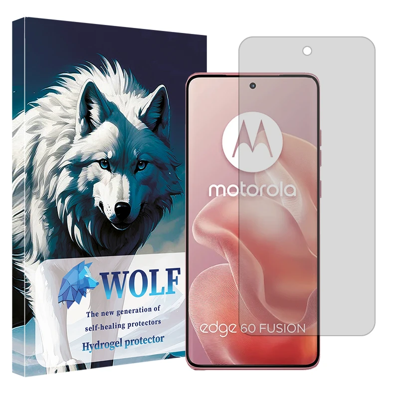 محافظ صفحه نمایش مات ولف مدل هیدروژلی مناسب برای گوشی موبایل موتورولا Edge 60 Fusion