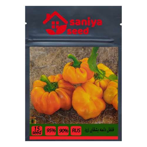 بذر فلفل دلمه بشقابی زرد سانیا سید مدل C6