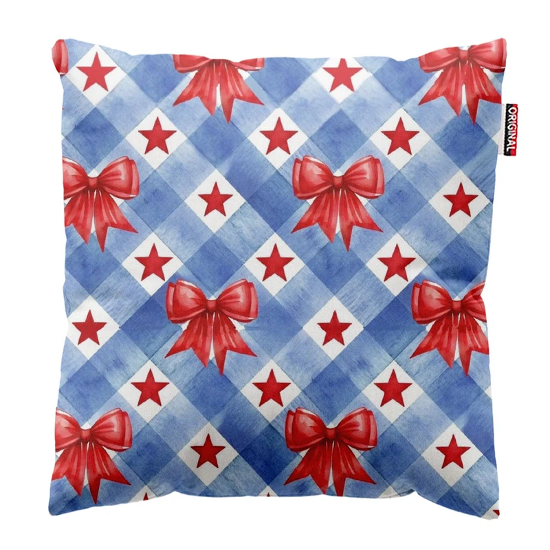  کوسن پاد آفرین طرح پاپیون و ستاره کد 1793 سایز 30*30 سانتی متر