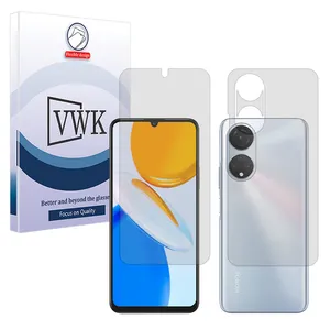 VWK Tough model transparent screen protector suitable for Honor X7 mobile phone Along with the phone back protector 