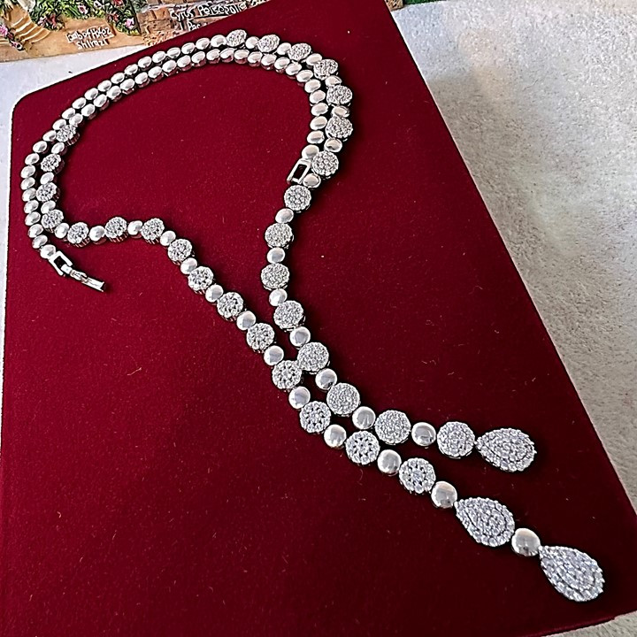 نیم ست نقره زنانه کد glsr-855