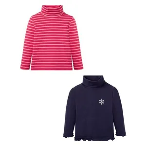 تی شرت آستین بلند دخترانه لوپیلو مدل YS001 مجموعه 2 عددی