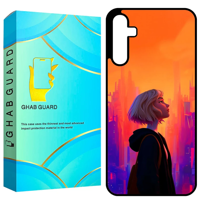 کاور قاب گارد طرح دختر مدل GCHPA35 مناسب برای گوشی موبایل سامسونگ Galaxy A35 5G