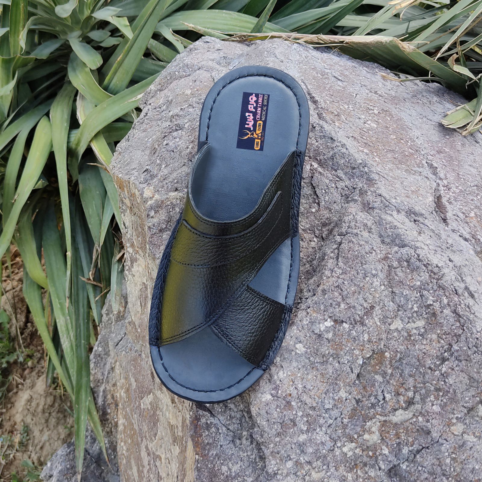 صندل مردانه چرم تبریز مدل پیروز -  - 10