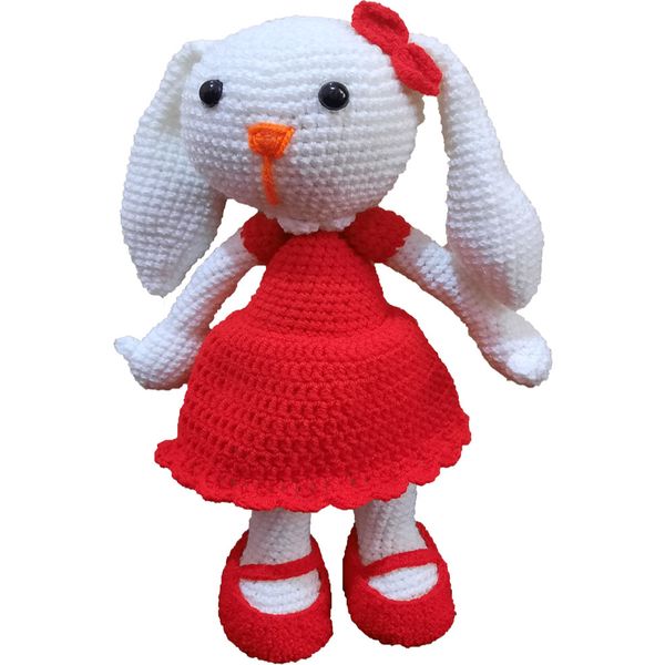 عروسک بافتنی طرح خرگوش ملوس کدm1021