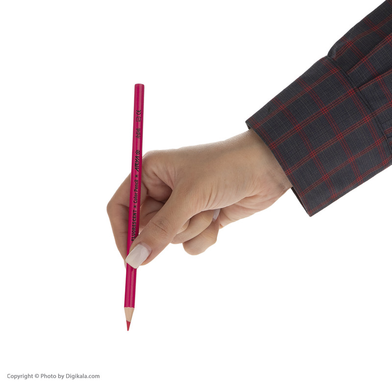 مداد رنگی 12 رنگ آریا مدل فلورسنت کد 3611