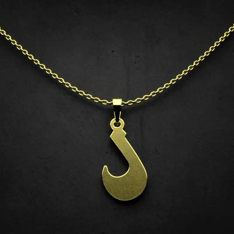 گردنبند طلا 18 عیار زنانه مدوپد مدل حرف ل کد I3-1-1282