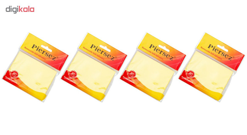 استیکر 80 برگ پییرسز کد PZB0047 مدل نئونی بسته 4 عددی