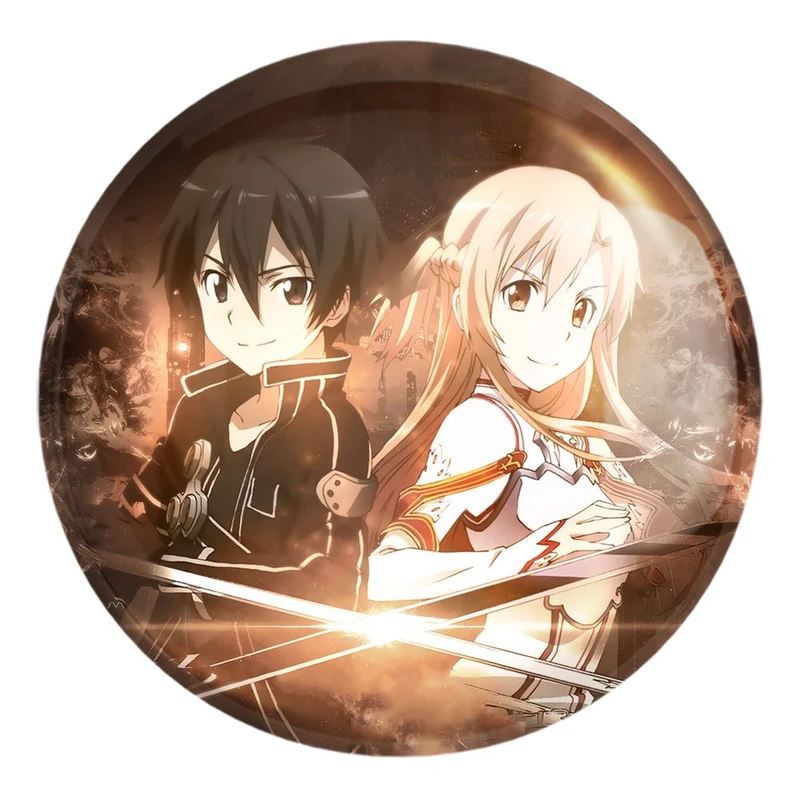 پیکسل خندالو طرح انیمه هنر شمشیر زنی آنلاین کد 12072 مدل بزرگ