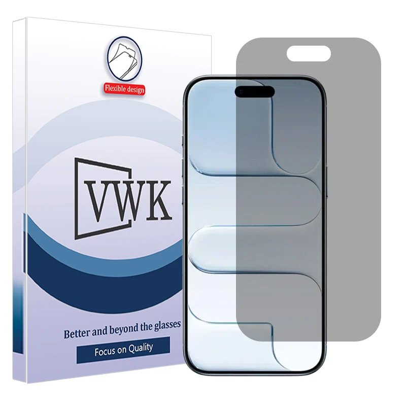 محافظ صفحه نمایش حریم شخصی وی دبلیو کی مدل Tough مناسب برای گوشی موبایل اپل iPhone Air 