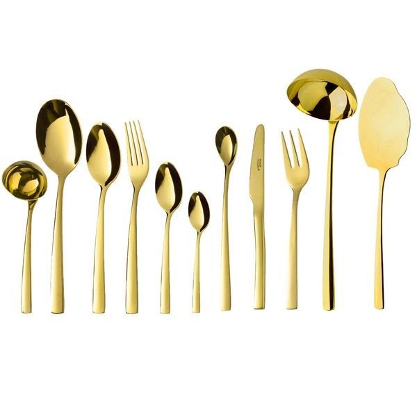 سرویس قاشق و چنگال 86 پارچه ناب استیل مدل Felorance PVD-BB