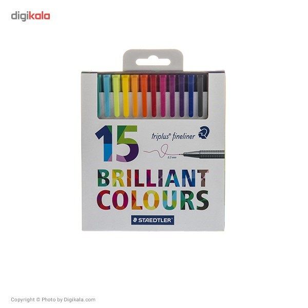 روان نویس 15 رنگ استدلر مدل Triplus Brilliant Colours