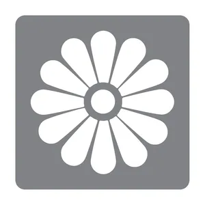 شابلون طرح گل بابونه کد 30cm