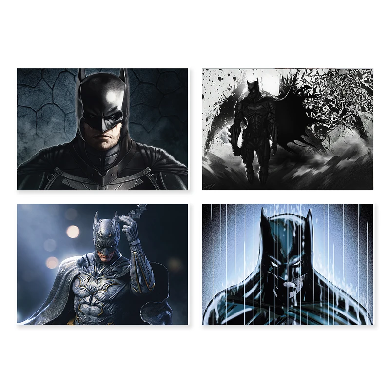 پوستر طرح بتمن کد A-2208- Batman مجموعه 4 عددی