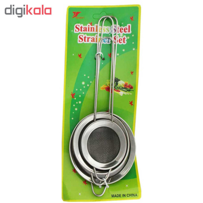 صافی چای مدل STRAINER SET بسته 3 عددی صافی چای مدل STRAINER SET بسته 3 عددی
