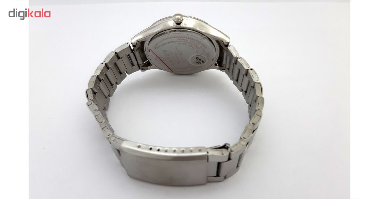 ساعت مچی عقربه ای مردانه لاروس مدل 0817-80071 به همراه دستمال مخصوص برند کلین واچ