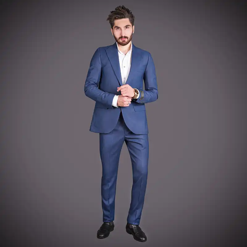 کت و شلوار مردانه مدل SOLG-JO رنگ سرمه ای