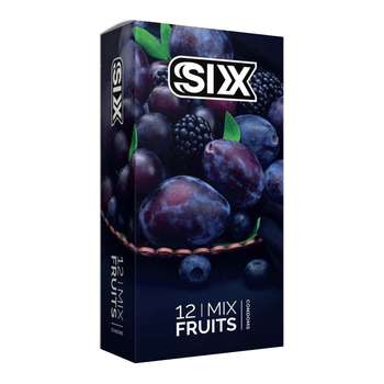 کاندوم سیکس مدل Mix Fruits بسته 12 عددی