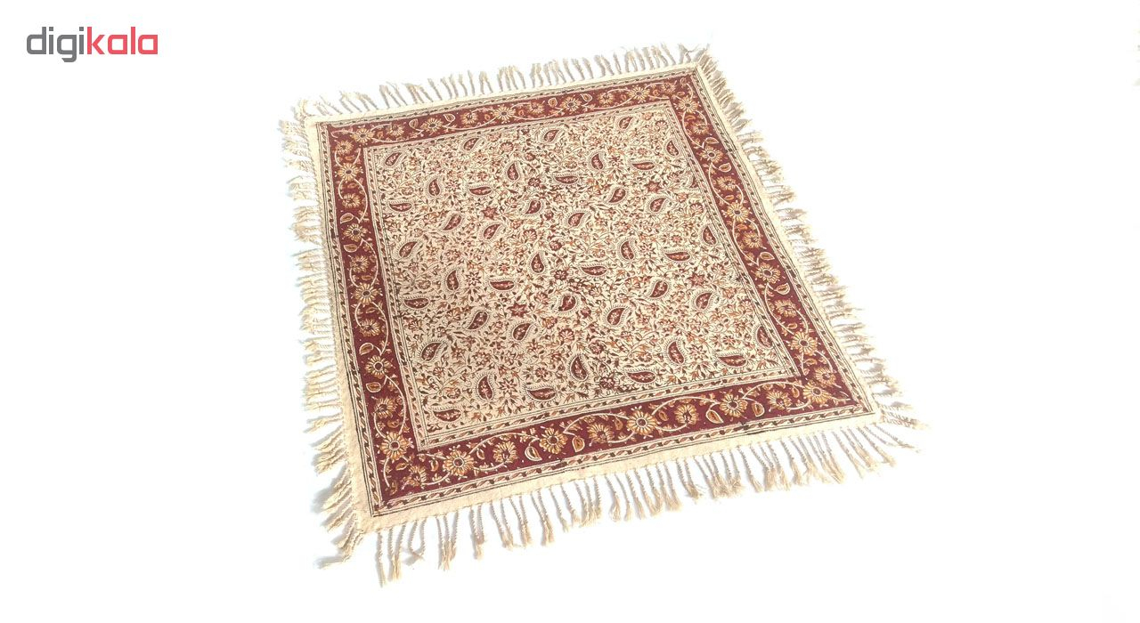 سفره قلمکار لوح هنر طرح درهم بادامی کد 1140