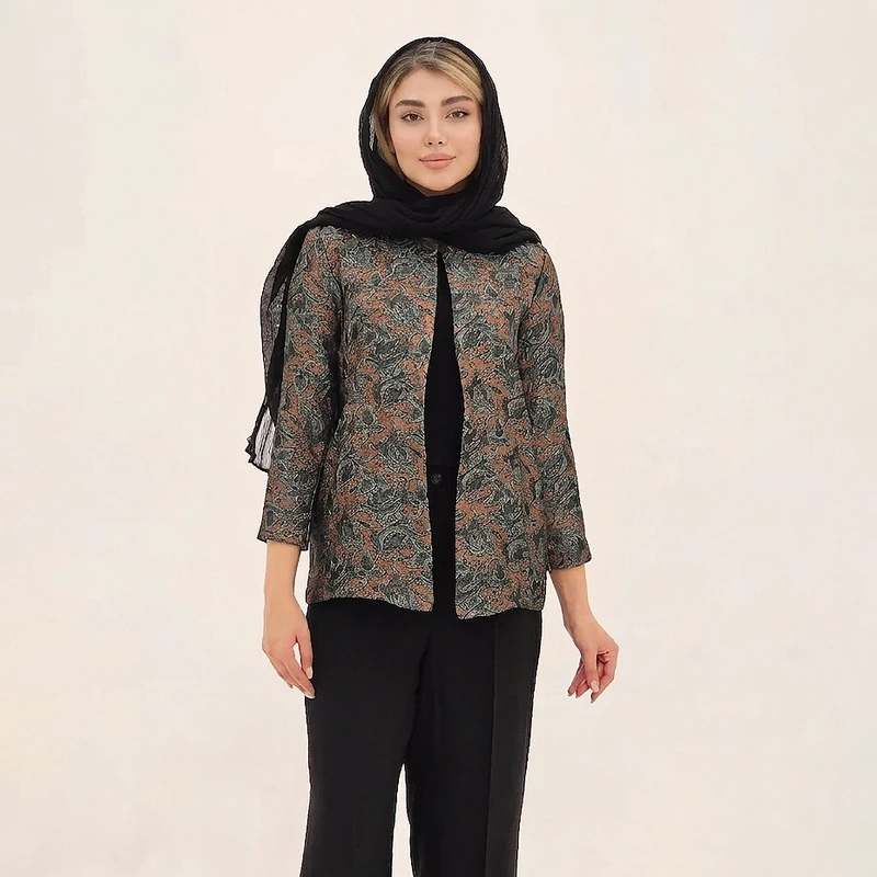 مانتو مجلسی زیر باسن زنانه مدل لومینا