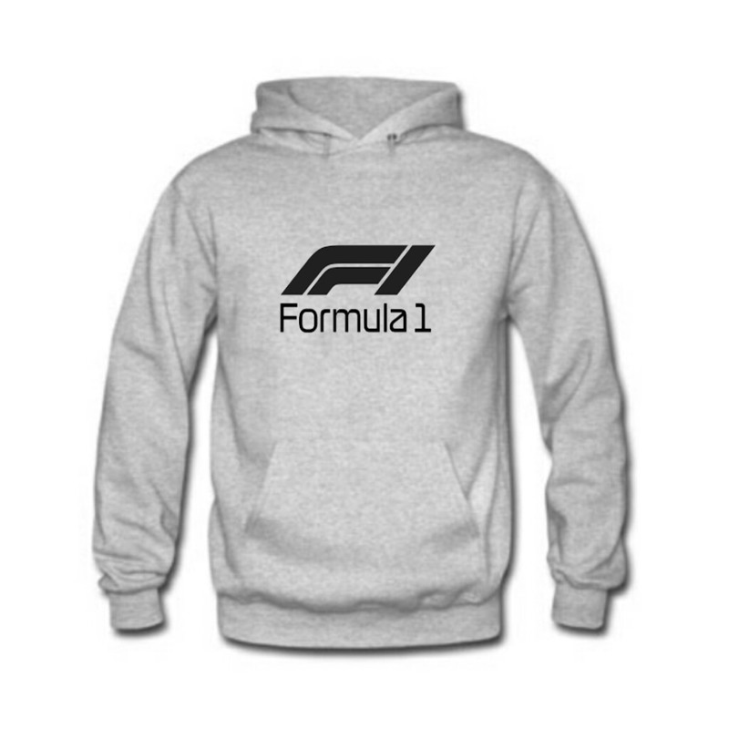 هودی مردانه طرح Formula1 رنگ طوسی
