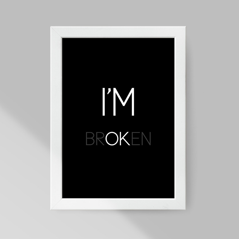 تابلو صبا طرح مدل broken کد T276w
