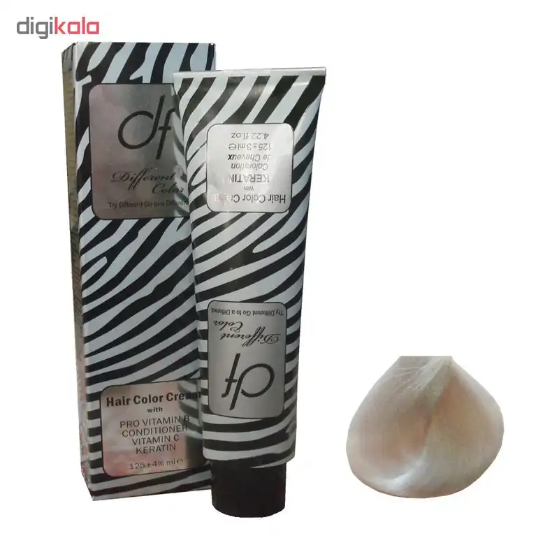 رنگ مو دیفرنت شماره F25 حجم 125 میلی لیتر رنگ بلوند یخی