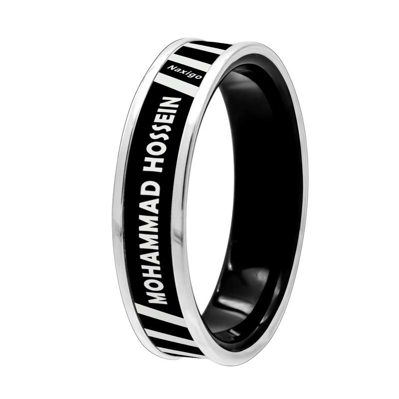 انگشتر ناکسیگو مدل شب تاب طرح محمد حسین کد RB15848 انگشتر ناکسیگو مدل شب تاب طرح محمد حسین کد RB15848