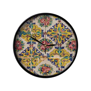 ساعت دیواری مدوپد طرح کاشی پنجر‌ه‌ای مدل png00032