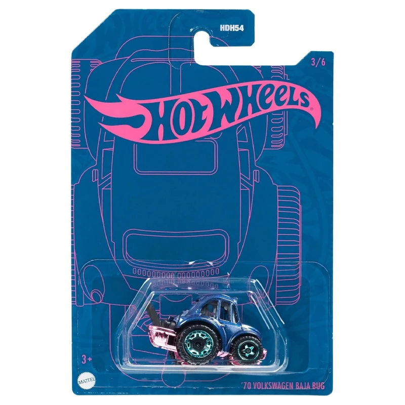 ماشین بازی ماتیل طرح فولگس واگن مدل قورباغه ای سال 1970 کد HDH54