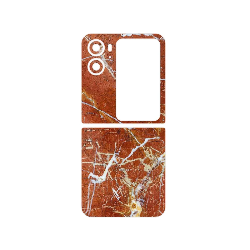 برچسب پوششی ماهوت مدل Red Marble مناسب برای گوشی موبایل اپو Find N2 Flip