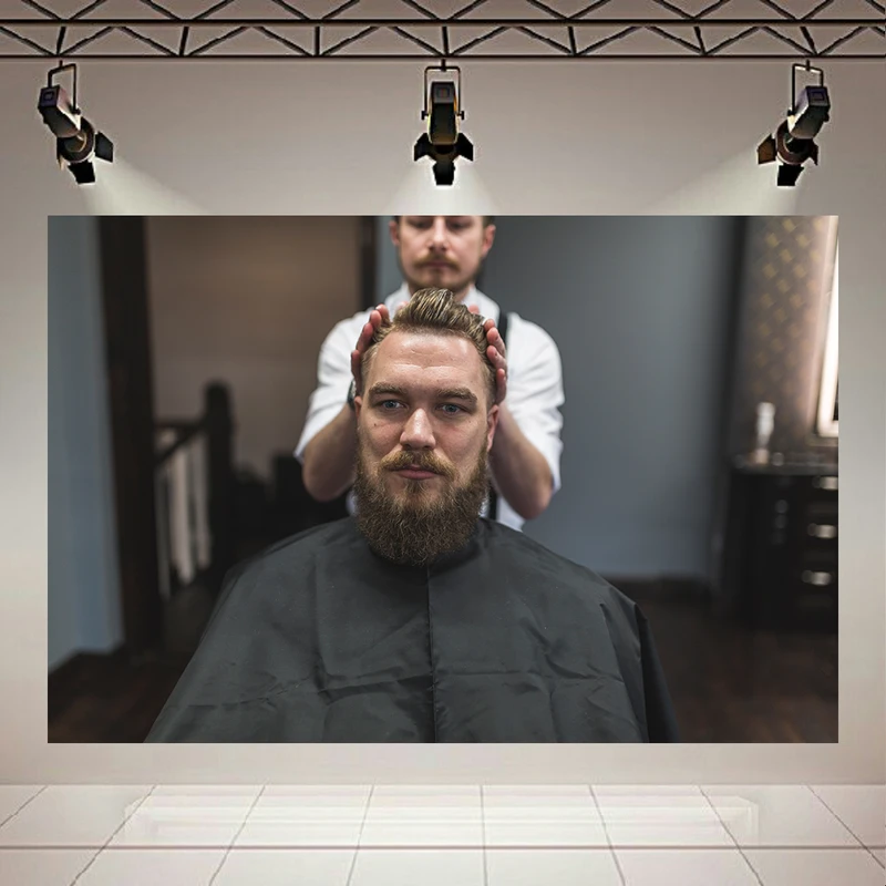 پوستر مدل بک لایت طرح آرایشگاه مردانه کد AR31621