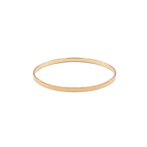 النگو طلا 18 عیار زنانه الی گالری مدل آینه ای 3 سایز 2