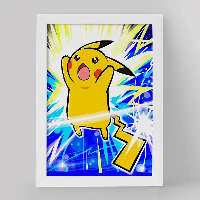 تابلو خندالو مدل پیکاچو انیمه پوکمون کد 17412