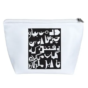 کیف لوازم آرایش دخترانه خندالو مدل متن نوشته کد 9549