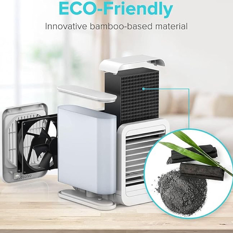 مینی کولر رومیزی مدل Microhoo Snowman Lite MH01RB