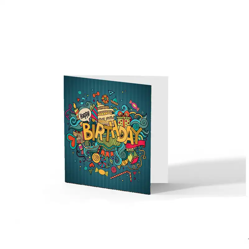 کارت پستال کاف پستال طرح تبریک تولد کد Kaf_S1004