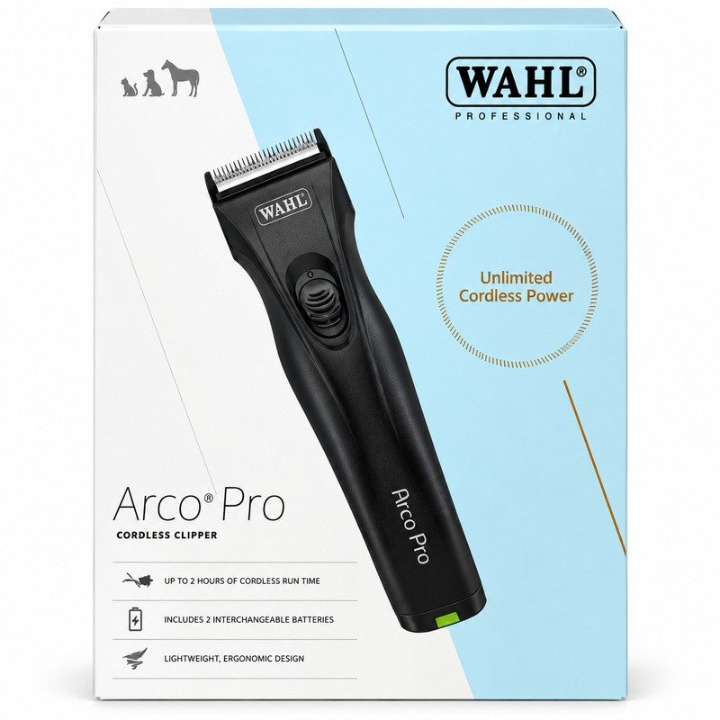 ماشین اصلاح شارژی وال مدل Arco Pro به همراه 2 باتری مناسب برای اصلاح سگ و گربه