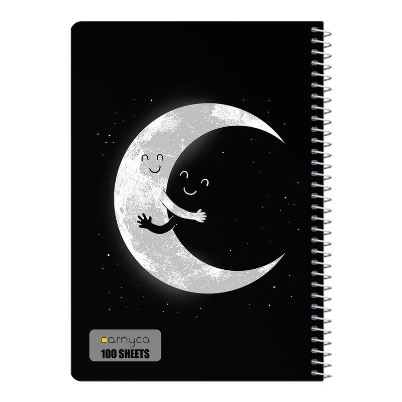 دفتر شطرنجی 100 برگ سیمی کارنیکا طرح فضا Space کد 50009