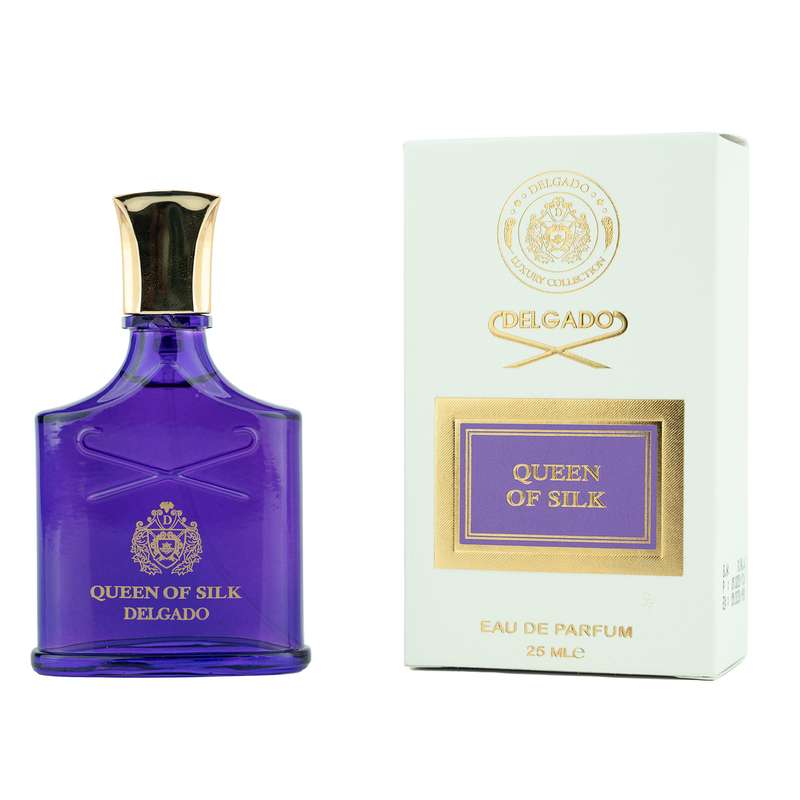عطر جیبی زنانه دلگادو مدل کویین آف سیلک با رایحه شیرین حجم 25 میلی‌لیتر